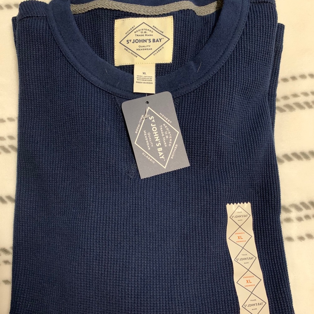 Men’s long-sleeve waffle knit top